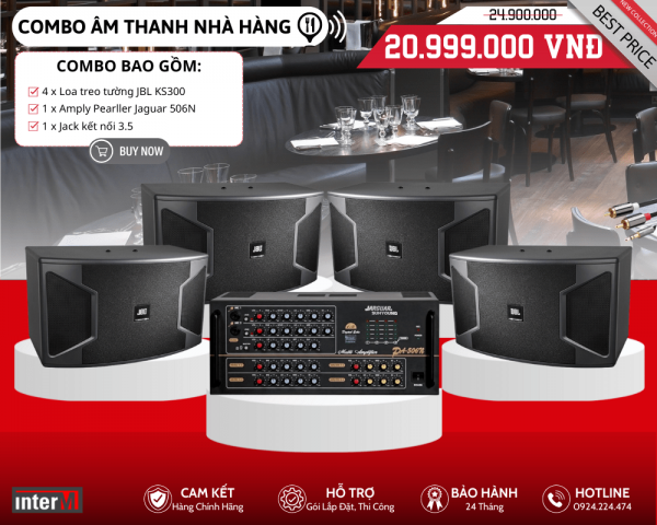 Dàn Loa Nghe Nhạc Cho Nhà Hàng JBL KS300