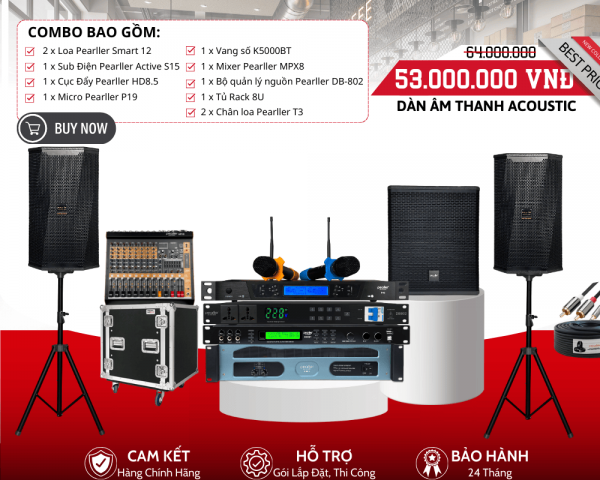 Dàn Acoustic Tiêu Chuẩn Pearller Smart 12
