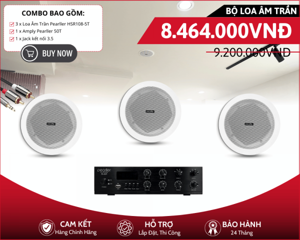 Dàn Loa Âm Trần Pearller HSR108-5T