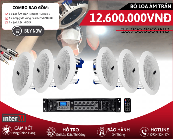 Bộ Loa Âm Trần Pearller HSR108-5T