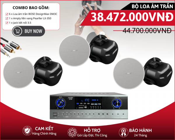 Bộ 6 Loa Bose Âm Trần Cao Cấp | DesignMax DM3C