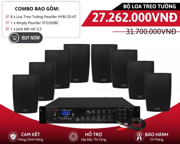 Dàn Âm Thanh Nghe Nhạc Hay Pearller HYB125-6T