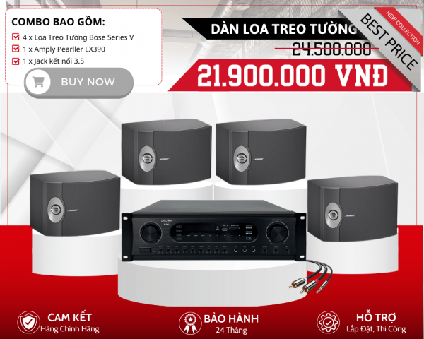 Hệ Thống Loa Bose Treo Tường | Bộ 4 Loa Bose 301 Series V