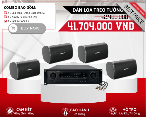 Bộ 4 Loa Bose Treo Tường Chất Lượng Cao | Bose DesignMax DM3SE