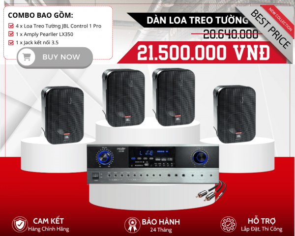 Bộ 4 Loa Treo Tường JBL Control 1 Pro | Loa Treo Tường Công Suất Lớn