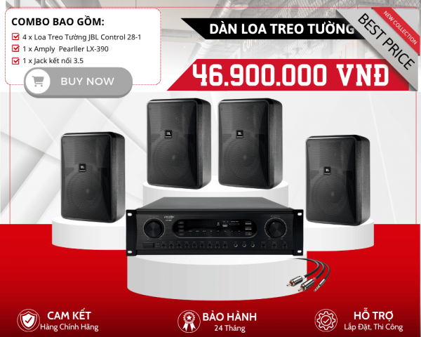 Bộ 4 Loa JBL Treo Tường Chính Hãng - JBL Control 28-1