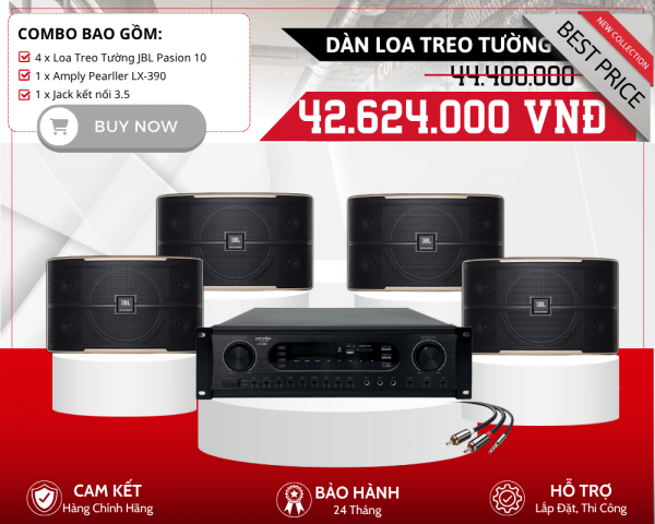 Bộ Loa Treo Tường Công Suất Lớn | JBL Pasion 10