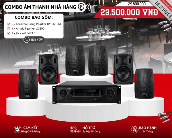 Loa Pearller Cho Nhà Hàng HYB125-6T | Nghe Nhạc Nền Hay