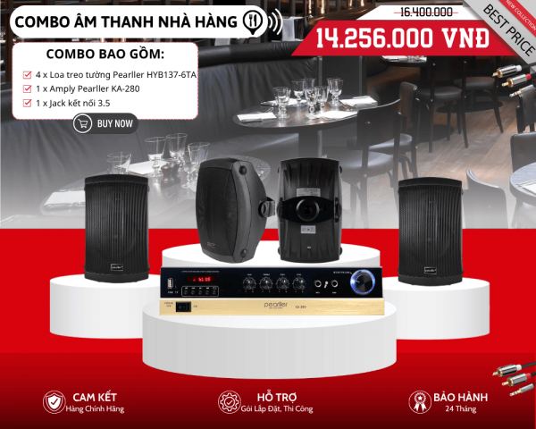 Loa Sân Vườn Chống Nước Cho Nhà Hàng HYB137-6TA  | Đạt Chuẩn IP65