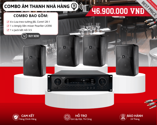 Bộ Loa Treo Tường JBL Cho Nhà Hàng | 4 Loa JBL Control 28-1