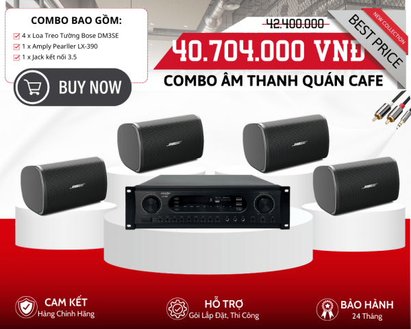 Dàn Loa Bose Cho Quán Cafe | 4 Loa Bose DM3SE