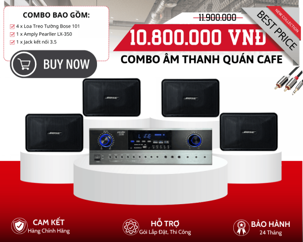 Bộ 4 Loa Bose Cho Quán Cafe Nghe Nhạc Chất Lượng Cao | Bose 101