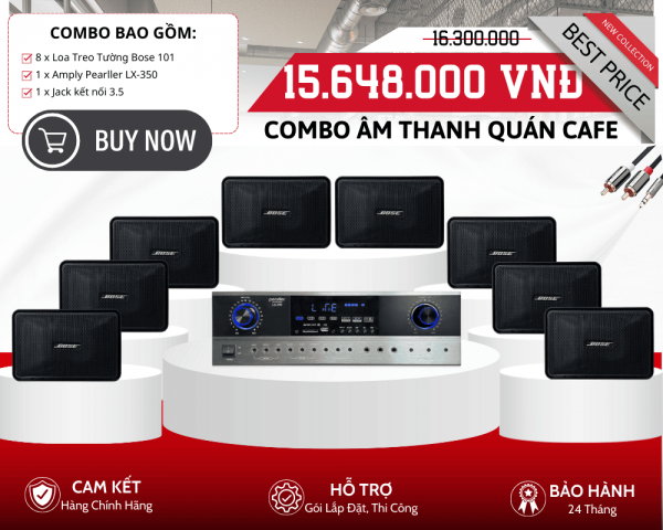 Bộ Loa Treo Tường Cao Cấp Bose 101 Cho Quán Cafe