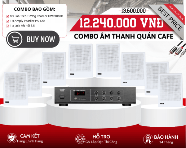 Loa Cho Quán Cafe Nghe Nhạc Nền Hay | 8 Loa Pearller HWR108TB