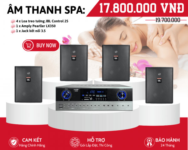 Bộ Loa Nghe Nhạc Cho Spa JBL Control 25 | Công suất 75W