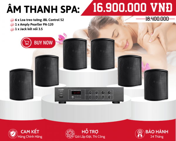 Bộ Loa Nghe Nhạc Hay Cho Spa | 6 Loa JBL Control 52