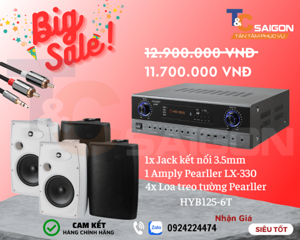 Bộ 4 Loa Pearller HYB125-6T