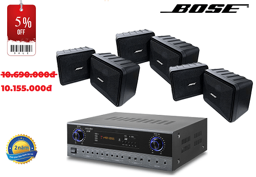 Dàn 6 Loa Treo Tường Bose 101 Cho Nhà Hàng