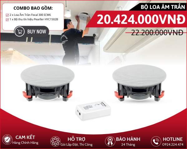 Bộ loa âm trần Focal chất lượng cao - Focal 100 ICW6
