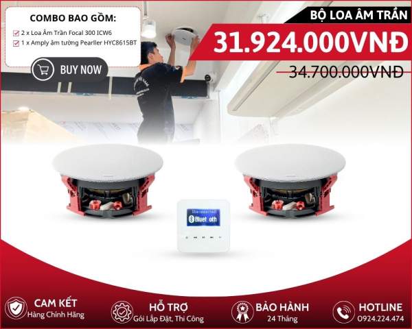 Dàn loa Focal phát nhạc hay - Focal 300 ICW6