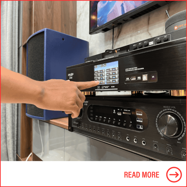 amply vừa nghe nhạc vừa hát karaoke