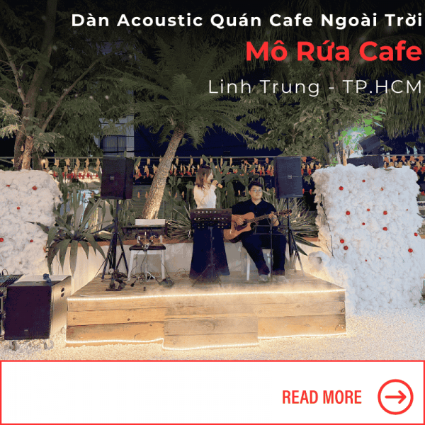 dàn acoustic quán cafe ngoài trời