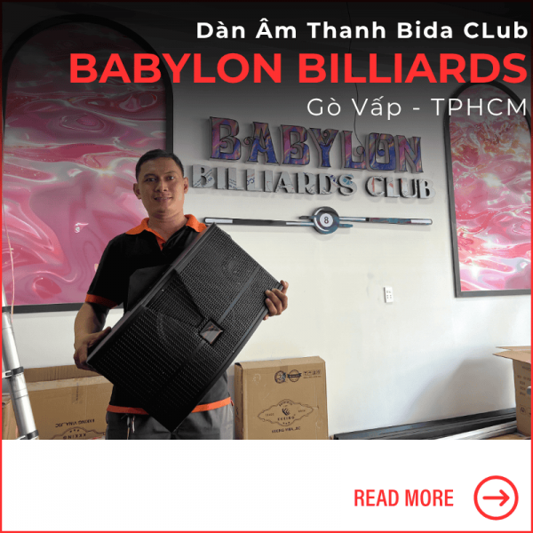 dàn âm thanh bida club