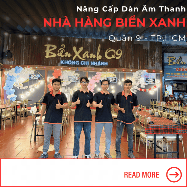 nâng cấp dàn âm thanh nhà hàng
