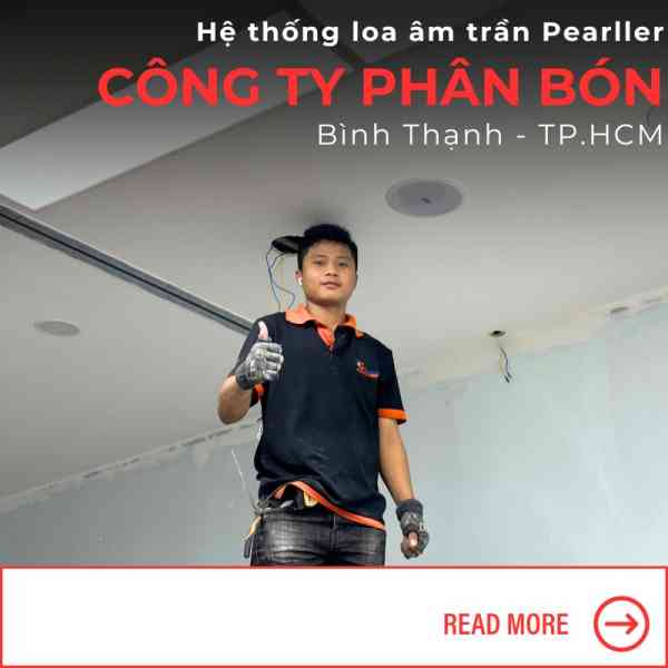 Hệ thống loa âm trần Pearller cho phòng họp tại Bình Thạnh