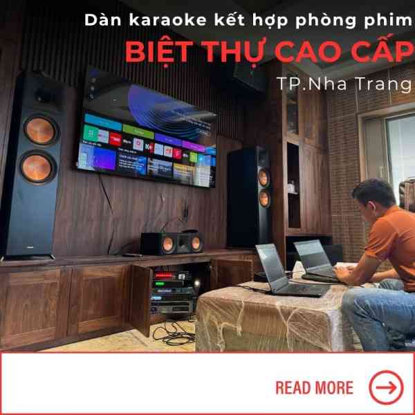Lắp Đặt Phòng Karaoke Kết Hợp Phòng Phim 20m² Tại Nha Trang