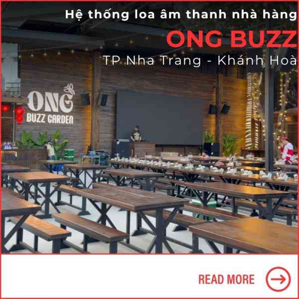 Lắp Đặt Hệ Thống Âm Thanh Beer Garden ONG Buzz Tại TP Nha Trang