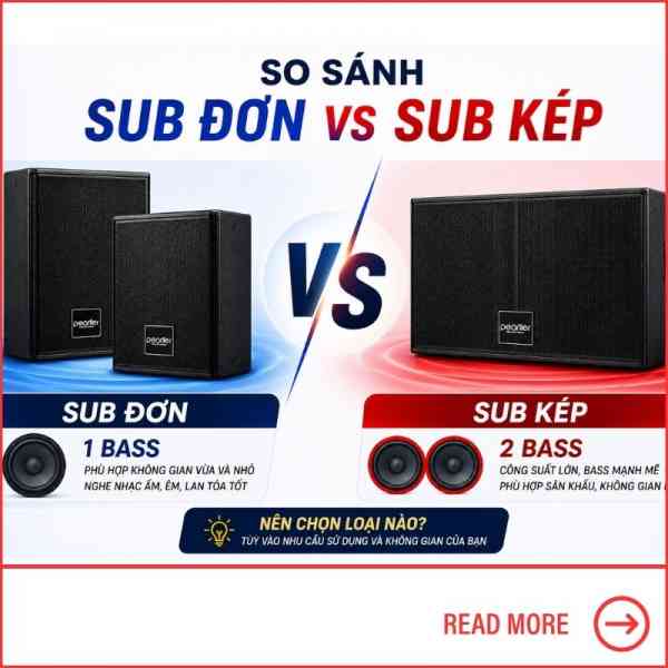 Sub đơn và sub kép khác nhau như thế nào? Nên chọn loại nào
