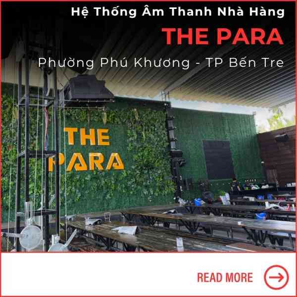 Hệ thống âm thanh beer garden The Para tại Bến Tre