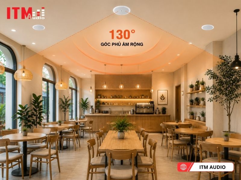 loa am tran cho quan cafe jbl control 424ct