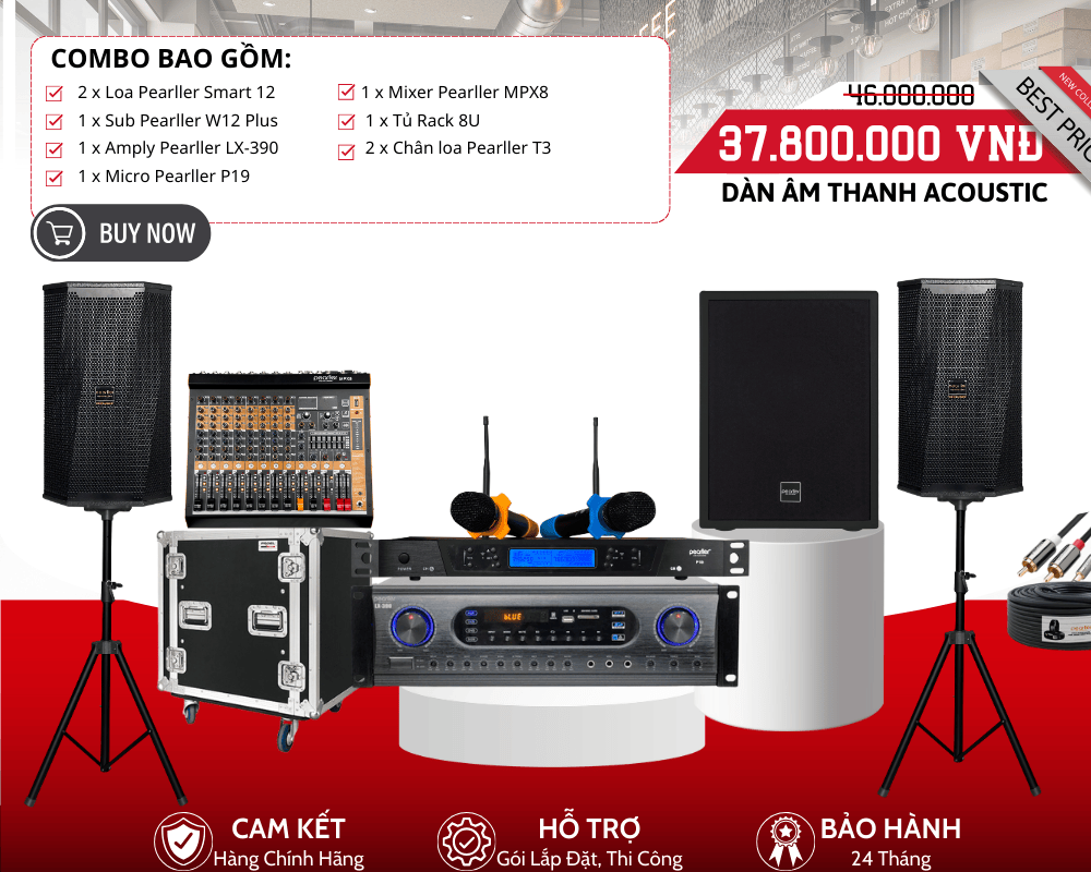 Dàn Âm Thanh Acoustic Nhỏ Gọn Pearller Smart 12