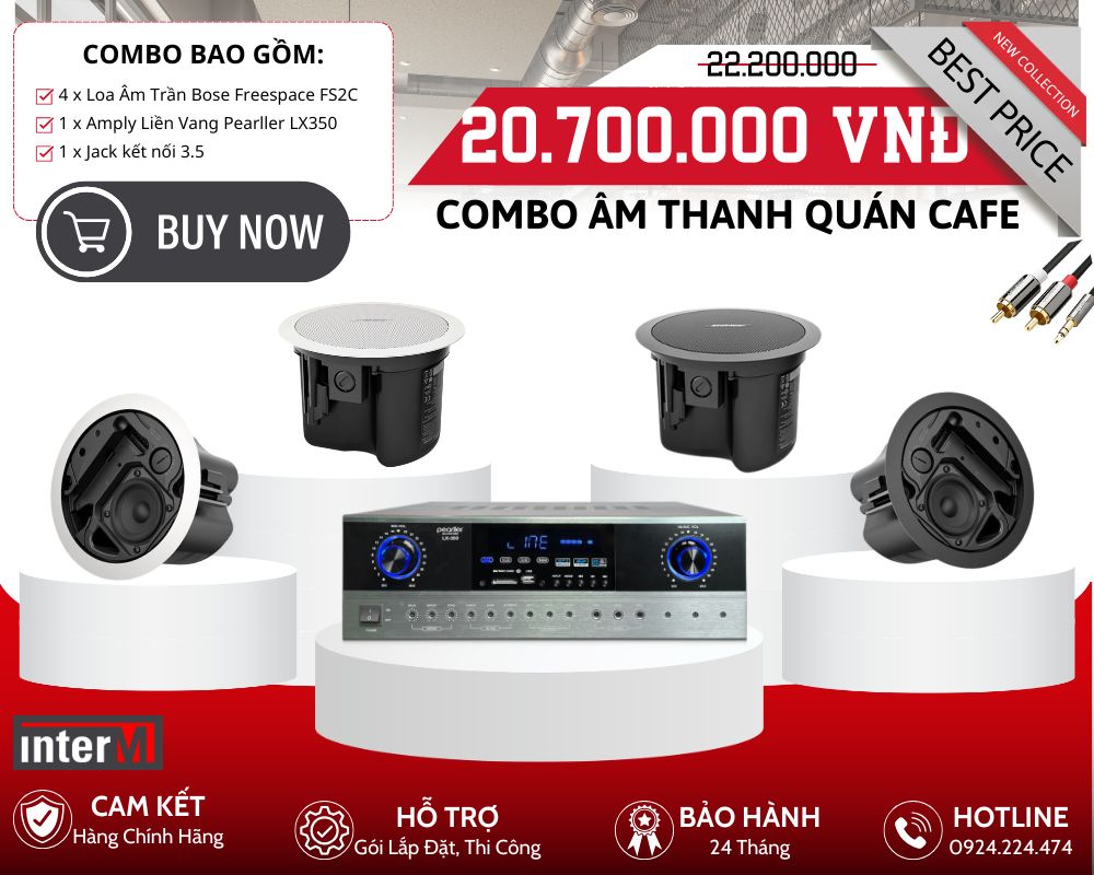 Bộ Loa Âm Trần Bose Cho Quán Cafe - Bose Freespace FS2C