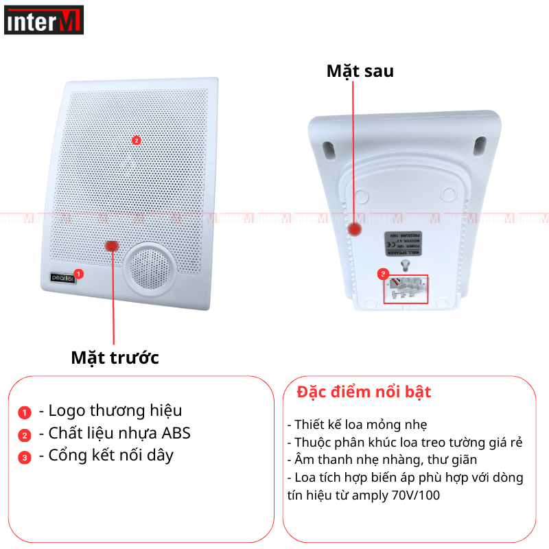 1loa treo tuong pearller hwr108tb