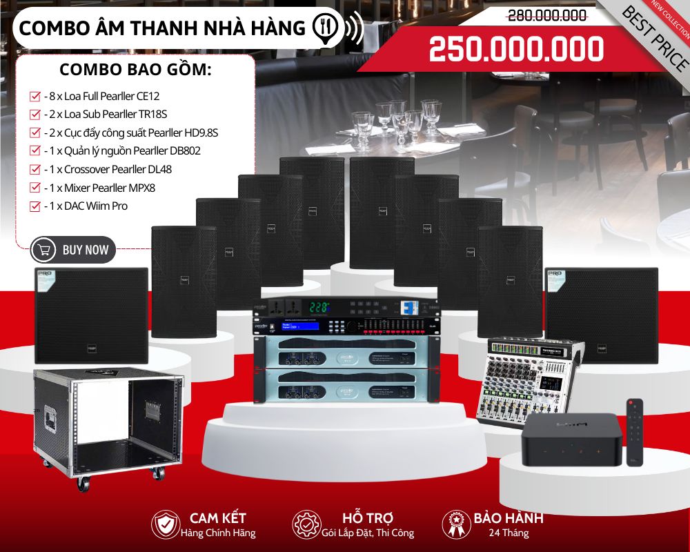 he thong am thanh nha hang beergarden pearller ce12