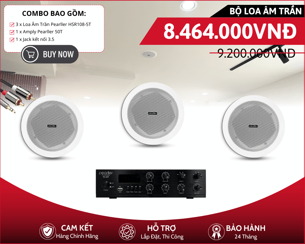 Dàn Loa Âm Trần Pearller HSR108-5T