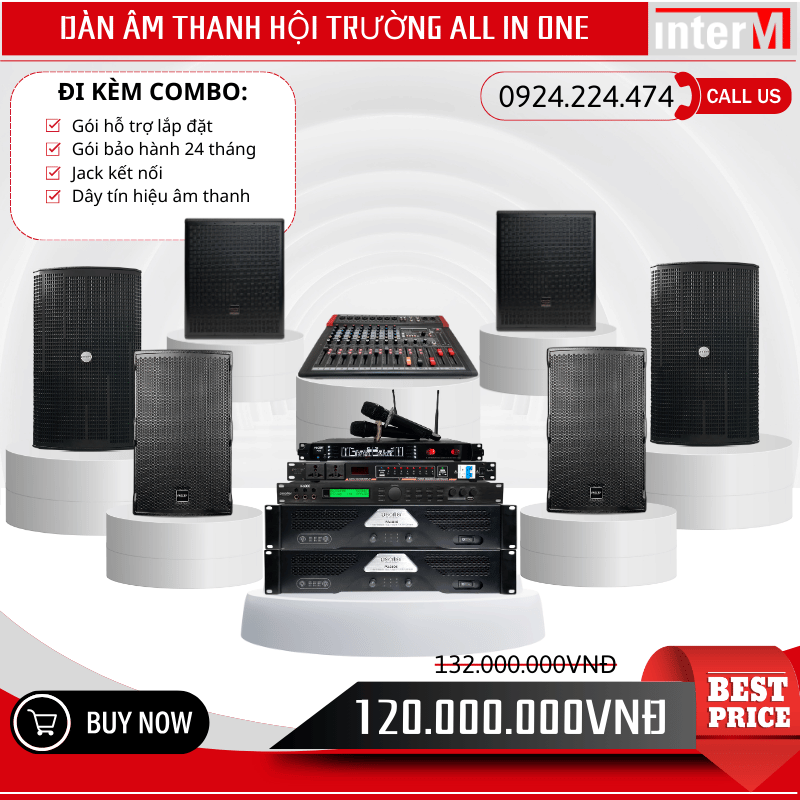 Dàn Âm Thanh Hội Trường ALL-IN-ONE Pearller S12 Pro - TT12 Pro