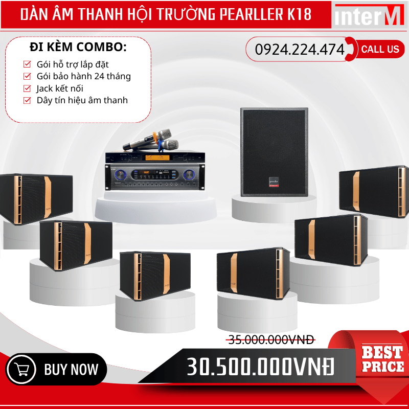 Hệ Thống Loa Hội Trường Pearller K18