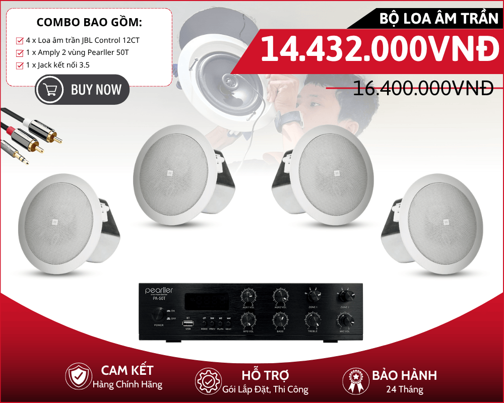 Combo Loa Âm Trần JBL Nghe Nhạc Hay | 4 Loa JBL