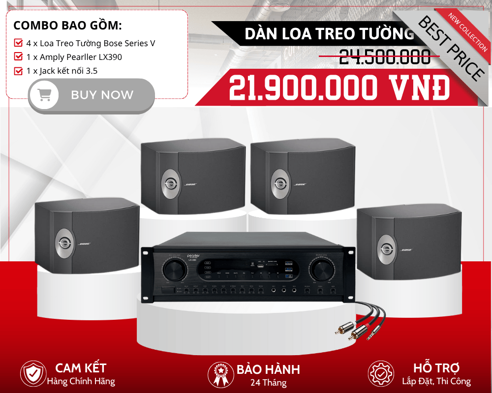 Hệ Thống Loa Bose Treo Tường | Bộ 4 Loa Bose 301 Series V
