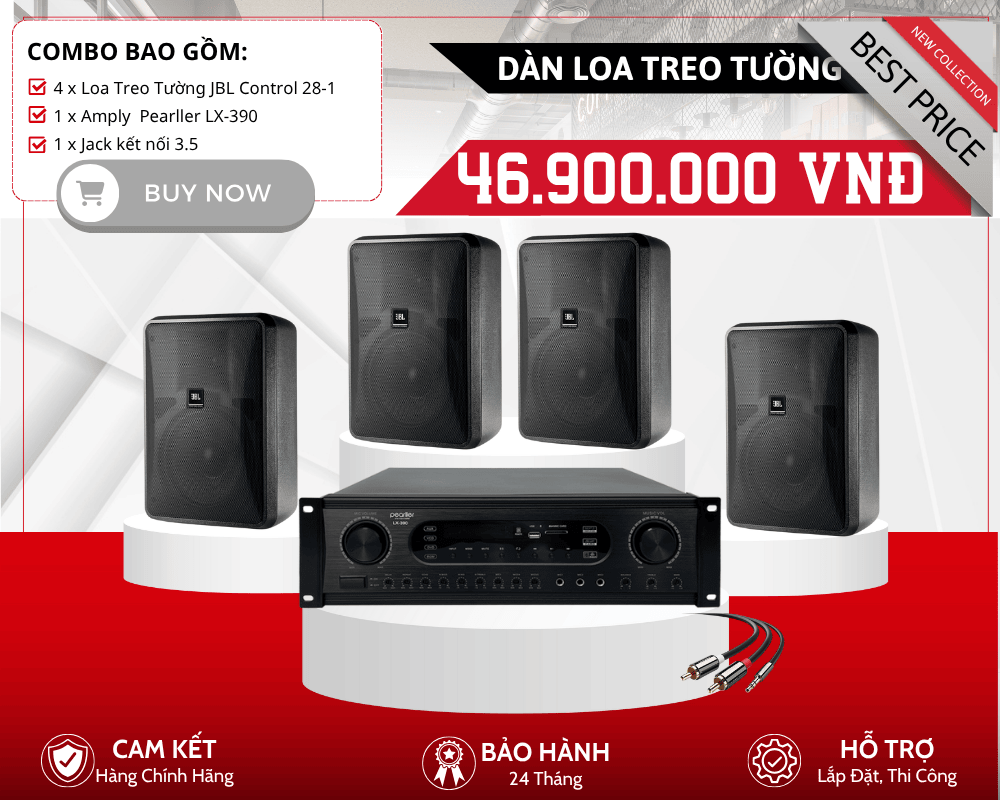 Bộ 4 Loa JBL Treo Tường Chính Hãng - JBL Control 28-1