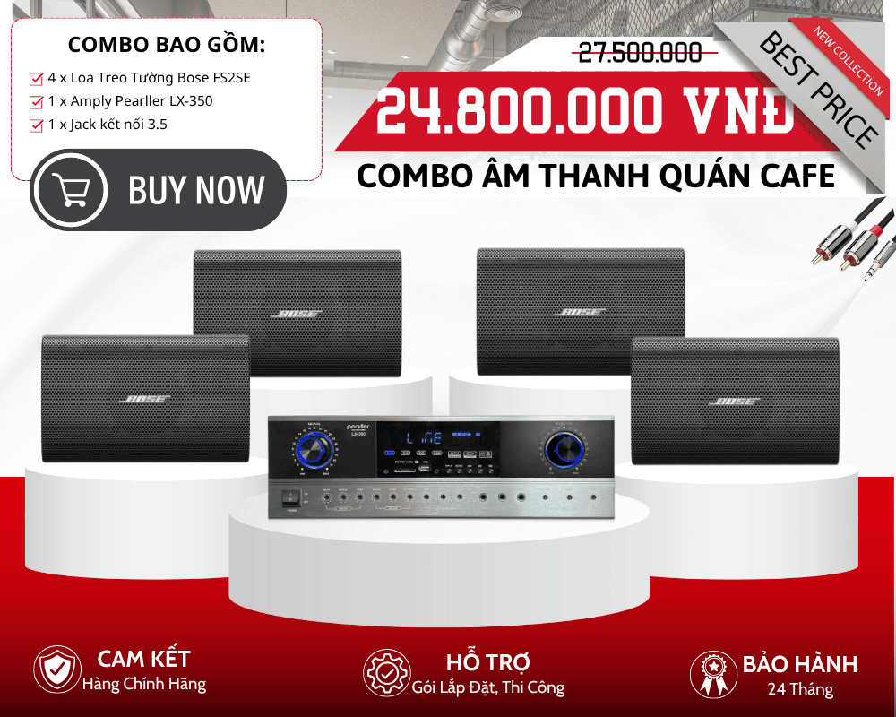 Bộ Loa Bose Cho Quán Cafe |  4 Loa Bose FS2SE