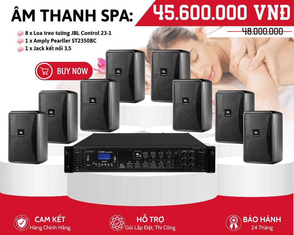Bộ Loa Nghe Nhạc JBL Cho Spa | 8 Loa JBL Control 23-1