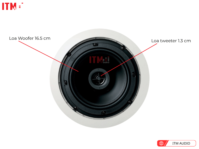Loa Jamo 6.5 CS-T có 2 đường tiếng