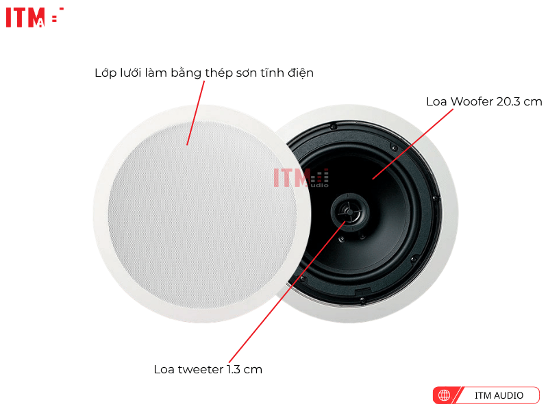 Mặt trước của Jamo 8.5 CS-T