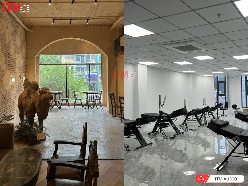 Không gian lắp đặt loa âm trần Jamo