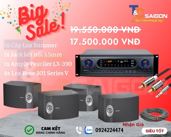 Bộ Loa Nghe Nhạc Nhà Hàng Không Gian Mở